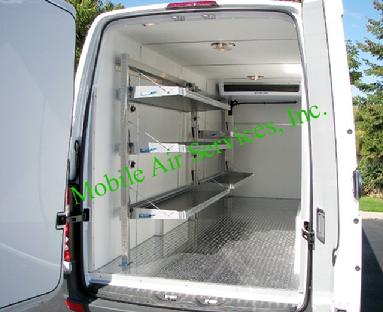 Transport Refrigeration Systems, Ranger Sprinter Van Shelving